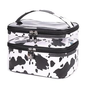 Cow Print Makeup Storage Bag